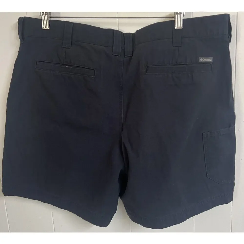 EUC Columbia Mens Size 38 Navy Blue Outdoor‎ hiking Chino Shorts 38W 8L - Picture 3 of 6